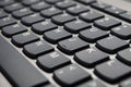 Close-up view of a black laptop keyboard Royalty Free Stock Photo