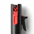 A close-up view of a black and red portable power tool or device Royalty Free Stock Photo