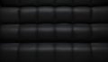 Black tufted leather upholstery texture background Royalty Free Stock Photo