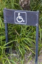 A Paraplegic Parking Sign