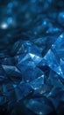 Close Up View of a Blue Diamond Royalty Free Stock Photo