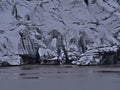 Close-up view of the breakoff edge of SÃÂ³lheimajÃÂ¶kull, an outlet glacier of MÃÂ½rdalsjÃÂ¶kull, in southern Iceland.