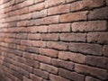 Brick wall close up angle view Royalty Free Stock Photo