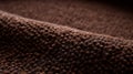 Boucle Medium Brown Towel With Photorealistic Detailing