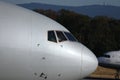 Close-up view of cabin crew, airplane