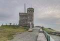 Close-Up View of Cabot Tower on Signal Hill Royalty Free Stock Photo