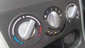 View of car air conditioning panel Royalty Free Stock Photo