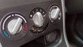 View of car air conditioning panel Royalty Free Stock Photo