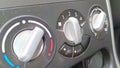 View of car air conditioning panel Royalty Free Stock Photo