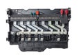 Close up view of Car Fuse box, Control engine lighting. Car electrical and automobile industry