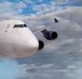 Close up view of a cargo jet Royalty Free Stock Photo
