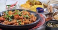 Close up view of a chicken tikka masala with Indian spices Royalty Free Stock Photo