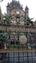 Close up view of Church gate, mumbai, india