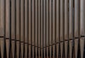 Close-up view of church organ pipes Royalty Free Stock Photo