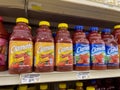 Seattle, WA USA - circa March 2023: Close up view of Clamato juice for sale inside a Safeway grocery store