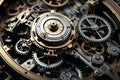 close-up cogs and wheels Royalty Free Stock Photo