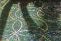 Close-up view of coins at the bottom of the fountain at The Venetian hotel in Las Vegas, tossed by tourists as a tradition Royalty Free Stock Photo