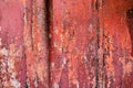 Close up view on colorful paint peeling off concrete walls found at a lost place in Kiel Germany Royalty Free Stock Photo