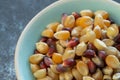 Colorful Popcorn Seeds in a Bowl Royalty Free Stock Photo