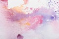 Colorful watercolor stains