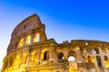 The Close up view of Colosseum in Rome, Italy Royalty Free Stock Photo