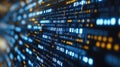 Close-up view of complex computer code