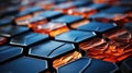 A close up view of a computer pattern. Generative AI image. Royalty Free Stock Photo