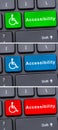 Close-up view on conceptual keyboard Royalty Free Stock Photo