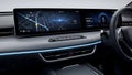 Modern Car Interior Dashboard with Navigation Screen and Digital Display Royalty Free Stock Photo