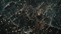 A close-up view of a cracked glass surface with a jagged edge Royalty Free Stock Photo