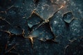 A close-up view of a cracked glass surface with subtle imperfections and texture Royalty Free Stock Photo