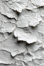 Close-Up View of a Cracked and Peeling White Paint Surface Texture