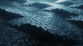 Close-up view of a cracked surface