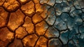 Close Up View of Cracked Surface Royalty Free Stock Photo