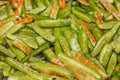 Close up view of cut slices of Ivy Gourd vegetables for cooking