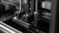 Close-Up View of a 3D Printer in Action Printing Custom Designs with Precision and Detail