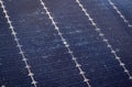 Close up view of damaged broken solar panel tempered glass cell. Royalty Free Stock Photo