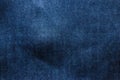 Close-up view dark blue jeans for background. denim texture Royalty Free Stock Photo