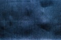 Close-up view dark blue jeans for background. denim texture Royalty Free Stock Photo