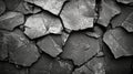 A Close Up View Of Dark Grey Cracked Stone Royalty Free Stock Photo