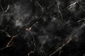 Black marble surface with rough texture and white specks. Close-up view of dark stone background suitable for design, tech, eco Royalty Free Stock Photo