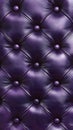 Purple Tufted Leather Texture Background Luxury. Royalty Free Stock Photo