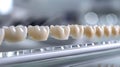 Close-up view of dental implants on a display, showcasing modern dentistry solutions Royalty Free Stock Photo