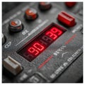 Close-up View of Digital Timer Display with Red LED Indicators Royalty Free Stock Photo