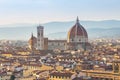 Close up view of Duomo of Florence in Tuscany, Italy Royalty Free Stock Photo