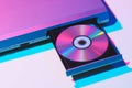 close up view of dvd player Royalty Free Stock Photo
