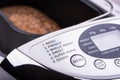Close-up view of electric bread maker digital display Royalty Free Stock Photo