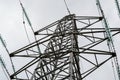 Close Up View of an Electricity Pylon Royalty Free Stock Photo