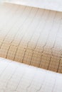 Close up view of an electrocardiogram paper, graphic