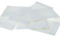 Close up view of empty white envelopes isolated. Packaging concept Royalty Free Stock Photo